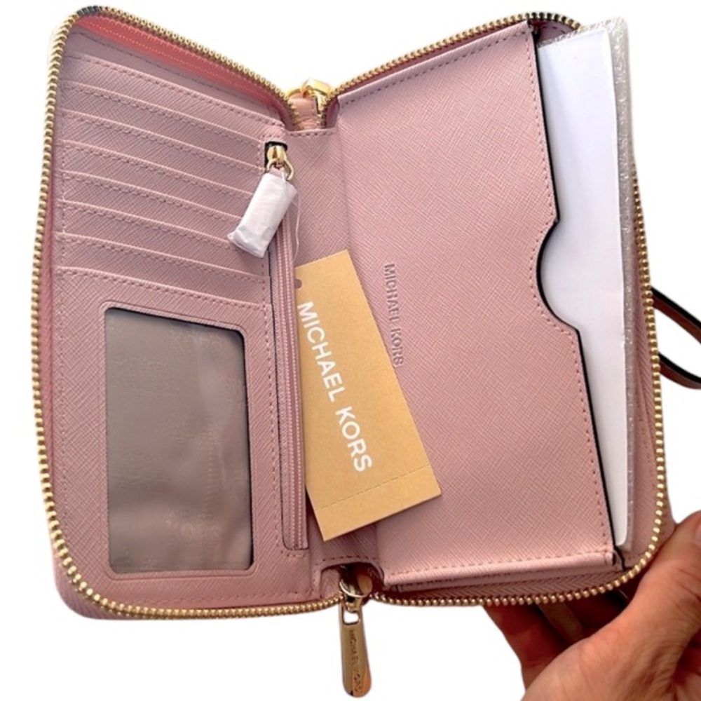 MK Blossom Fulton Phone Wallet w/Zipper compartment, Phone slot; Defective - Picture 5 of 6